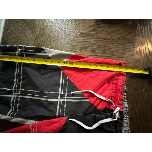 Coors Light Men's Board Shorts Sz Large colorblock red black - Picture 16 of 16
